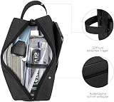 lmytdo Toiletry Bag for Men Waterproof Travel Wash Bag with Handle Black view 2