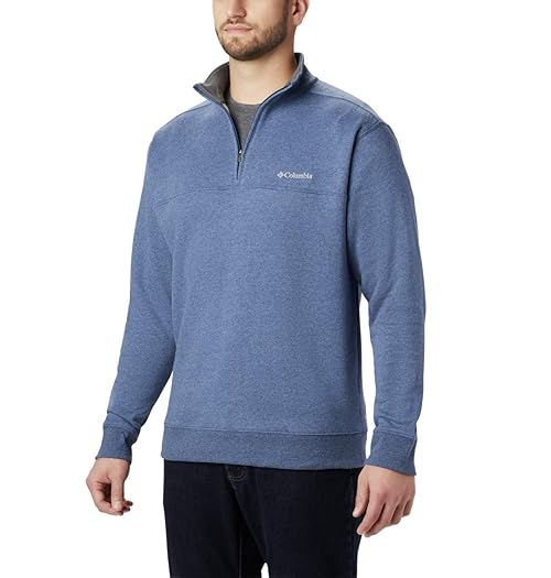 Columbia Mens Hart Mountain II Half Zip Fleece Jacket, Carbon Heather, Medium
