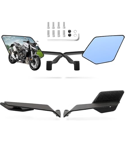 Amazon.com: TYJPBUSA Motorcycle Rearview Mirrors for for ZX14R for