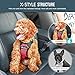 Pawaboo Dog Safety Vest Harness, Pet Car Harness Vehicle Seat Belt with Adjustable Strap and Buckle Clip, Easy Control for Driving Traveling Safety for Small Medium Dogs Cats, Large, RED