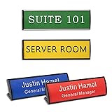 Custom Office Door and Desk Name Plate, 2.36" x