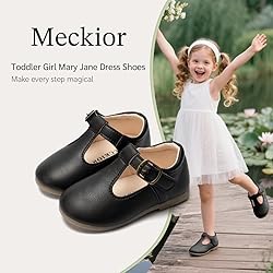 Meckior Toddler Little Girl Easter Mary Jane Dress