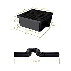 UNI-DRAIN Catch Basin Downspout Extender, Gutter