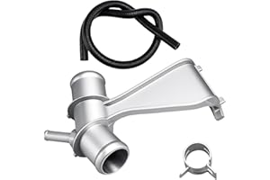 KPALAG Upgraded Aluminum Engine Radiator Water Outlet Coolant Pipe Bracket Hose Set Compatible with Toyota Corolla 2009-2017 Toyota Matrix 2009-2014 Replace #: 16577-0T030, 16577-22040, 16577-22H02