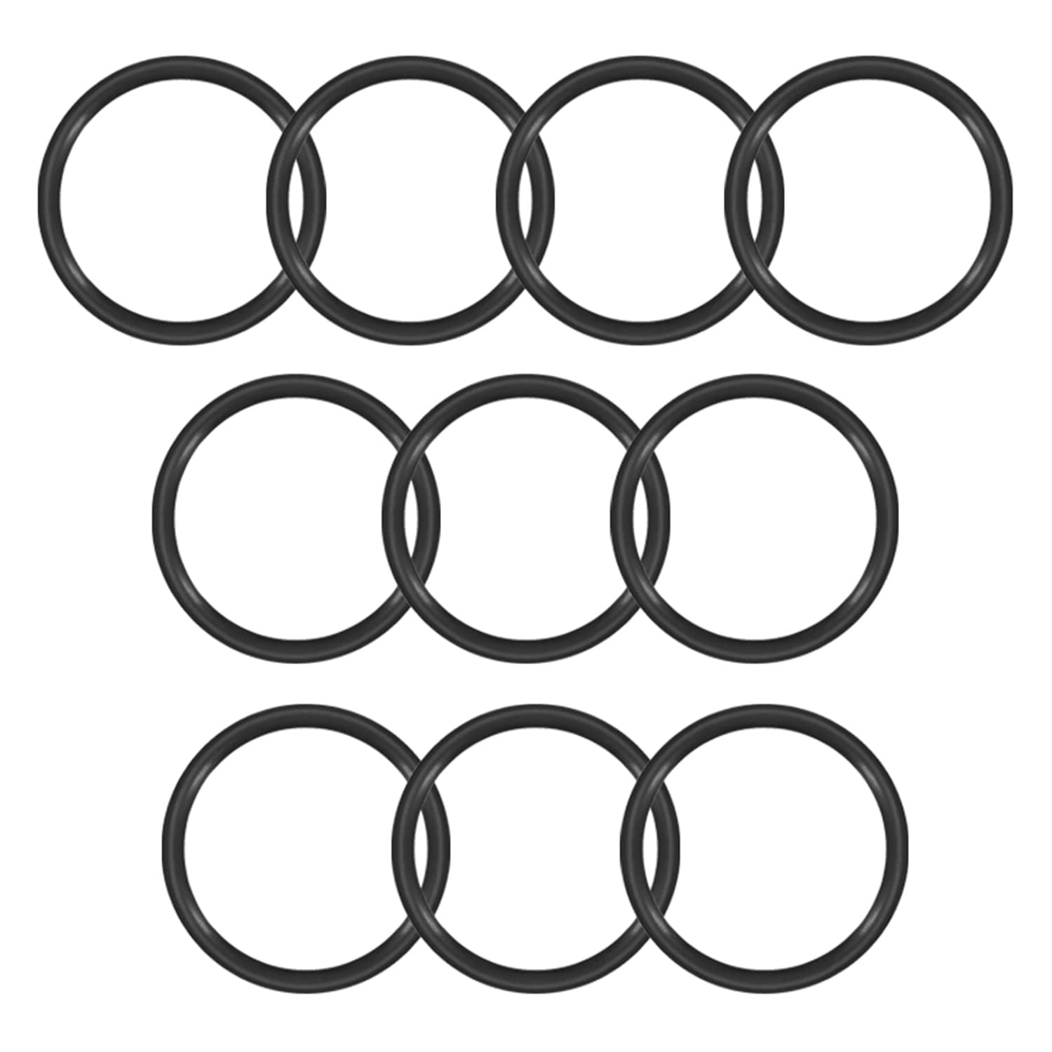 Othmro Nitrile Rubber O-Rings, Seal Rubber Washers O Ring, 17mm OD 15mm ID 1mm Width, Metric Buna-N Sealing Gasket Rings, Pack of 20 — image 1