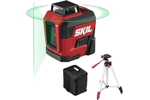 SKIL 100ft Self-Leveling Green Cross Line Laser with Rechargeable Battery, Tripod & Bag - LL9322G-01
