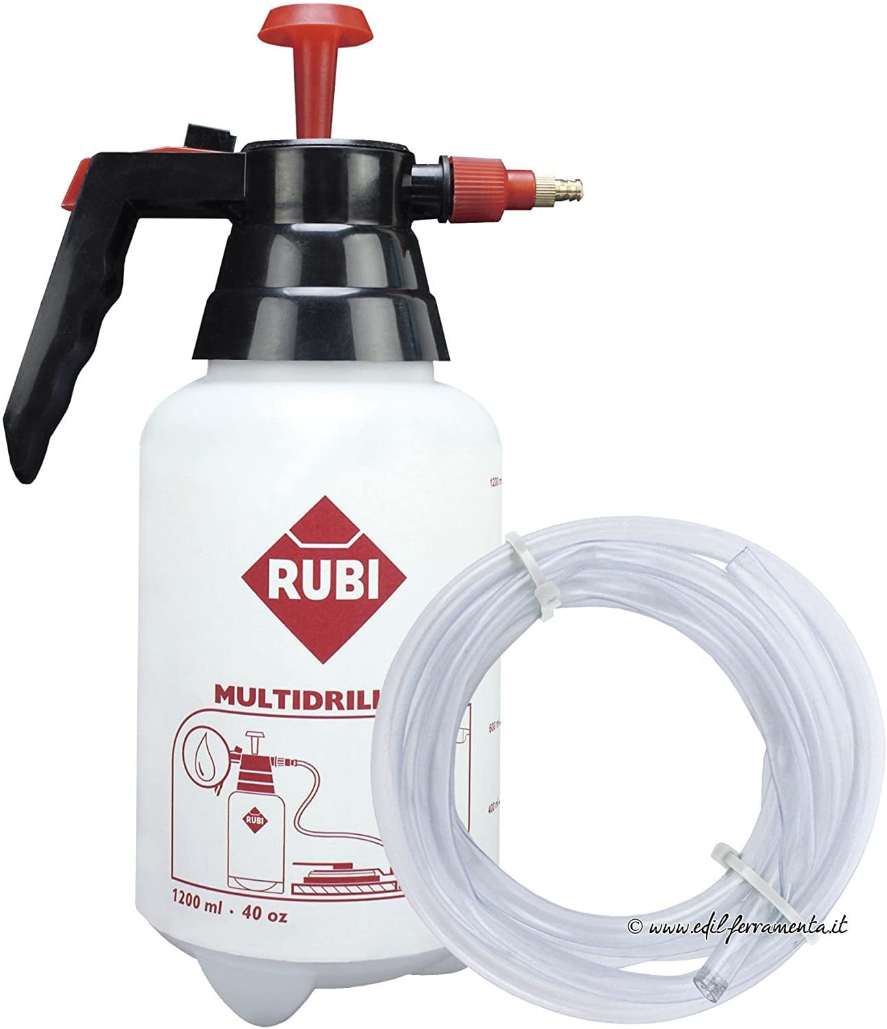 Rubi 50947 Tank and Hose for Multi-Drill Guide | Coolant System for Precision Drilling
