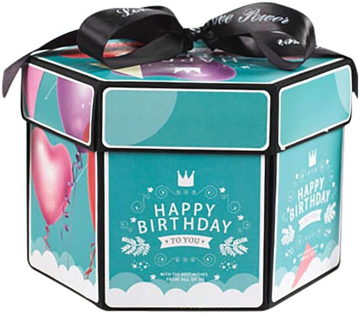 Creative Explosion Gift Box DIY Photo Surprise Party Love and Album as Birthday Present Opend with 19''x19'’ (A)