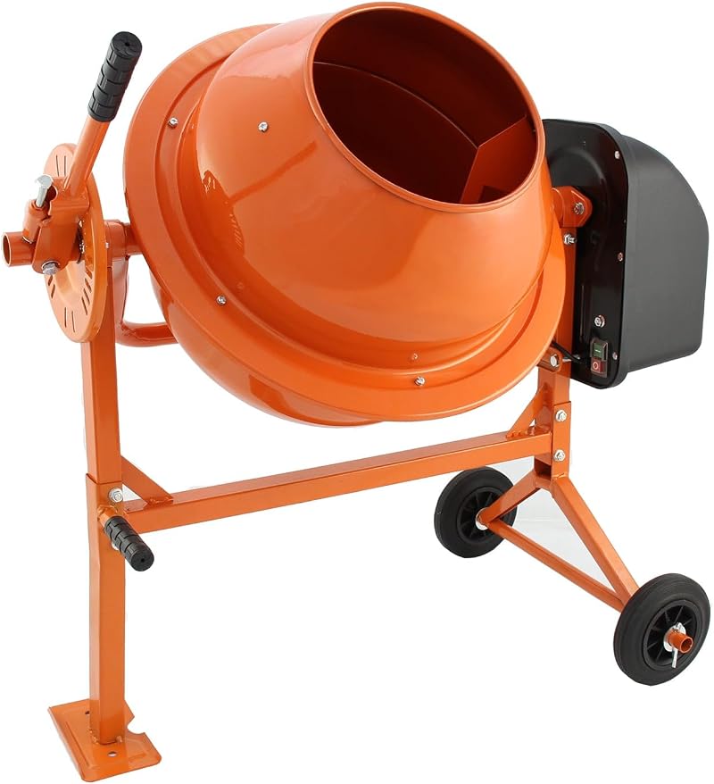 T-Mech 70L Electric Cement Mixer 250W 30RPM Portable Concrete Mortar Machine