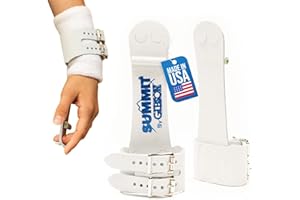 GIBSON ATHLETIC Gibson Summit Uneven Bar Gymnastic Grips for Women, Durable Leather Grip for Secure Grip, Hand Grips for Early Competitor Gymnasts, Gymnastics Grips for Girls - Made In USA