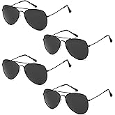 Got Shades Aviator Sunglasses for Men & Women - 100% UV Protection Classic Pilot Aviator for Mens - Sunglasses Pack of 4