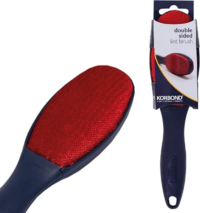 KORBOND Double Sided Lint Remover Brush - Reusable Lint Clothes Brush