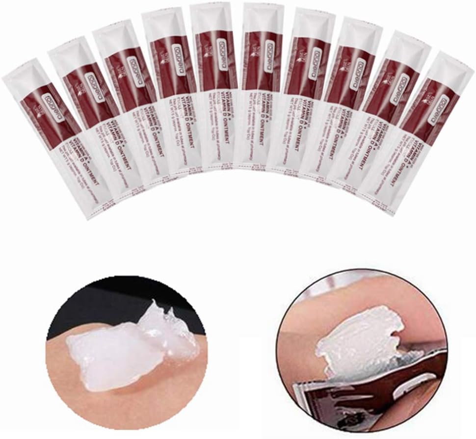 Tattoo Scar Repair Gel,New Star Tattoo Professional Tattoo Aftercare Scar Repair Cream With Ointment Vitamin A & D Anti Scar Gel for Permanent Makeup,Microblading and Tattoo Supplies (50pcs) - Image 5