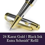 Bond & Regent Silver Chrome 24K Gold Rollerball Pen Luxury Grade view 3