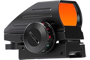 SVITVU Red Dot Sight, Red and Green, Reflex Rifle Scope Dot Sight with 4 Different Reticles, 20mm Rail Mount, Absolute Co-Witness