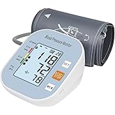 Blood Pressure Monitors for Home Use, Blood Pressure Machine Upper Arm with Large Wide Cuff Automatic Digital BP Machine LCD Screen BSX583(Light Blue)