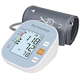 Blood Pressure Monitors for Home Use, Blood Pressure Machine Upper Arm with Large Wide Cuff Automatic Digital BP Machine LCD Screen BSX583(Light Blue)