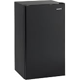 Avanti 3.3 Cu. Ft. Mini Fridge Compact Refrigerator with Adjustable Temperature, Removable Shelves, Chiller Compartment wiith Flush-Back Design, 3.3 cu.ft., Black