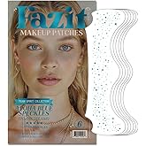 Fazit Makeup Patches - Aloha Blue Speckles - Glow Up Make-Up Patches - Cute Glitter Makeup Accessories for Women - Cosmetic Glitter for Face