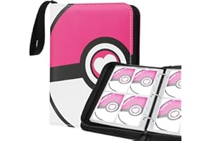 GEEPIN 4 Pocket Card Binder for 400 Standard Trading Cards, Trading Card Album Folder with Zipper for Sports, MTG, TCG Cards -Toys Gifts for Boys Girls - Stylish Protection for Your Treasured Cards.