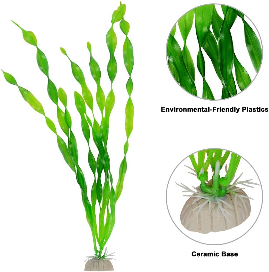 PETLOFT Large Artificial Aquarium Plants, Fish Tank Decorations