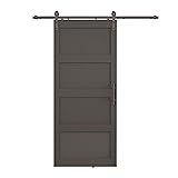 JUBEST 36"x84" Sliding Barn Door with Door Hardware