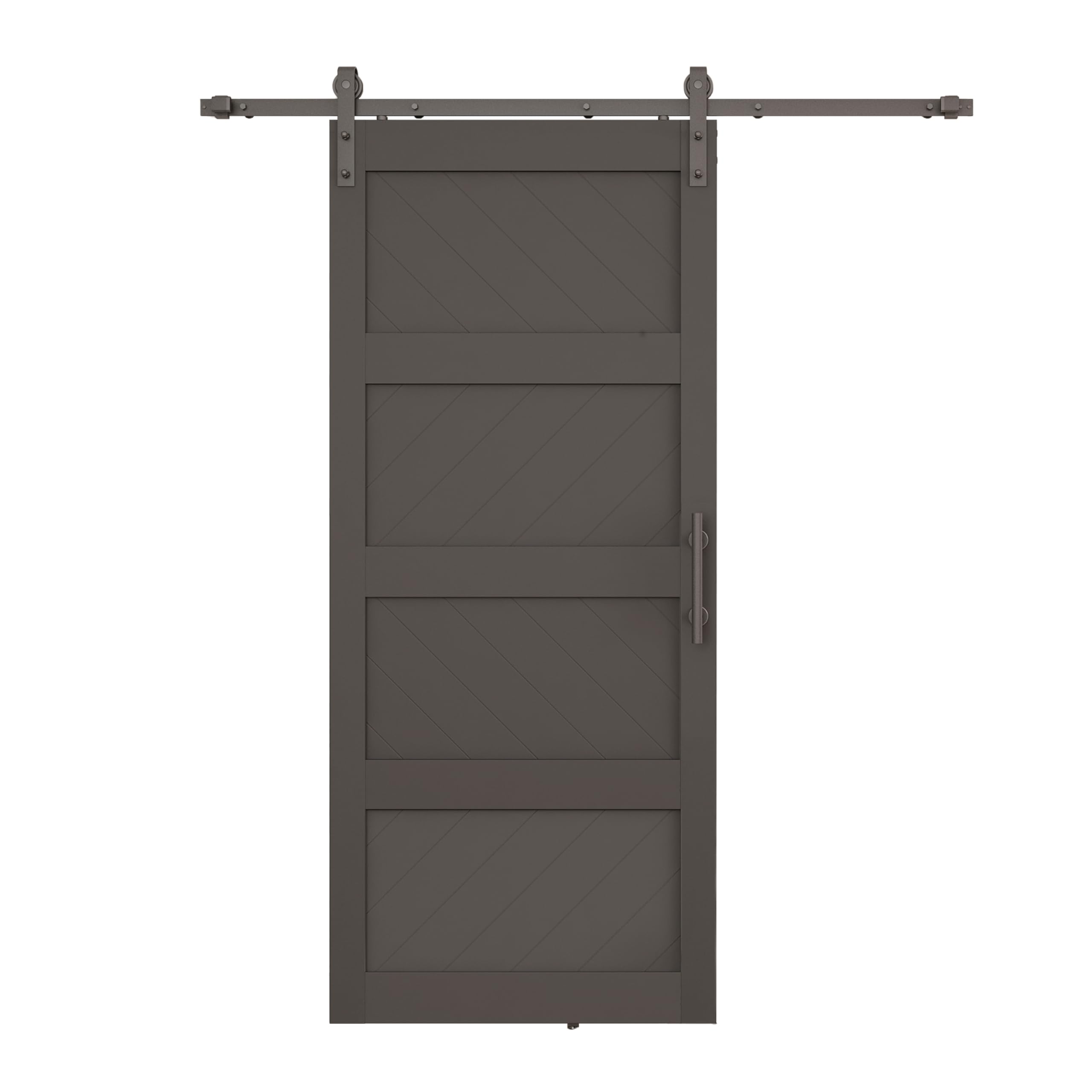 JUBEST 36"x84" Sliding Barn Door with Door Hardware
