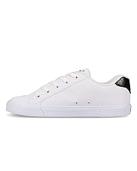 DC Women's Chelsea Skate Shoe, White/Black, 6