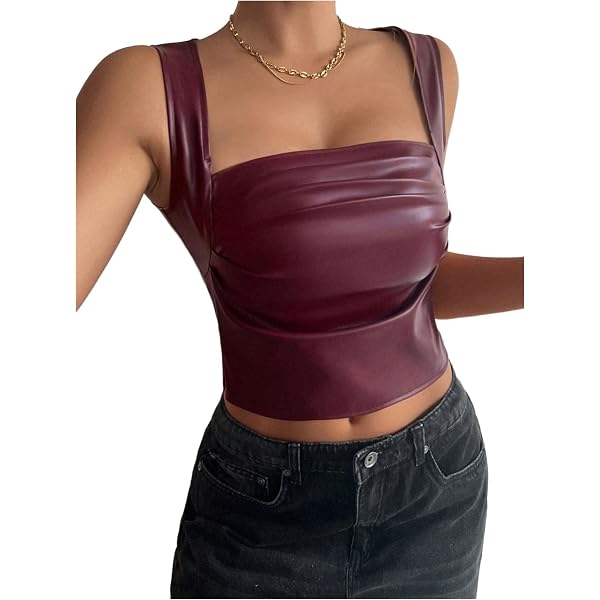 Women's Plus Size Ombre Tank Top - Sleeveless Ruched Summer Shirt - View #12