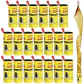 GeeRic 20PCS Fly Paper Strips, Fly Ribbon Sticky Traps Fly Catcher Sticky Fly Traps Fly Tape Trap Ribbon Fly Bait Indoor Catc