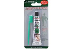 Pinaud Clubman Moustache Wax, Neutral .5 Oz, (Pack of 12)