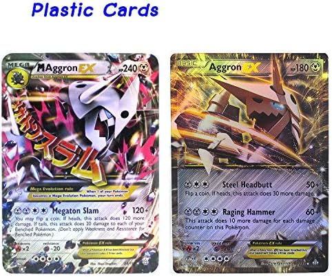 Aggron Collection Cards Set - Mega EX 94/160 - EX 93/160 Plastic Cards Series