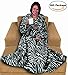 Napa Deluxe Fleece Blanket with Sleeves And Pockets Zebra, Lounging Super Soft Microplush Adult Wearable Throw Robe for Women and Men - Retail Packaging, 52