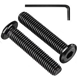 Krysay M8 x 40mm 20Pcs Flat Head Hex Socket Cap