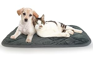 AUPETEK Self-Warming Cat Bed Indoor/Outdoor Super Soft Self Heating Pet Mat Washable Thermal Pad for Cat & Dog 29x19.6 inch