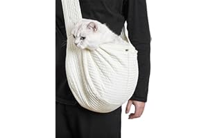 PLCNN Pet Dog Sling Carrier for Small Dogs Hands Free Reversible Dog Cat Sling Carrier Reversible Puppy Carrier Purse, Suitable for Puppy, Small Dogs, and Cats for Outdoor Travel(S：6-9lbs)