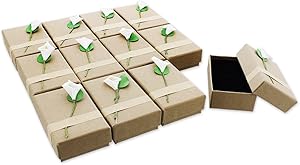 12-Piece Gift Box Set - Lily Jewelry Box for Anniversaries, Weddings, Birthdays - 3.5 x 1 x 2.2 Inches