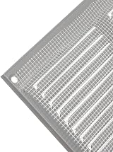 EUROPLAST 300x150mm Grey Metal Air Vent Grille Cover with Insect Mesh view 5