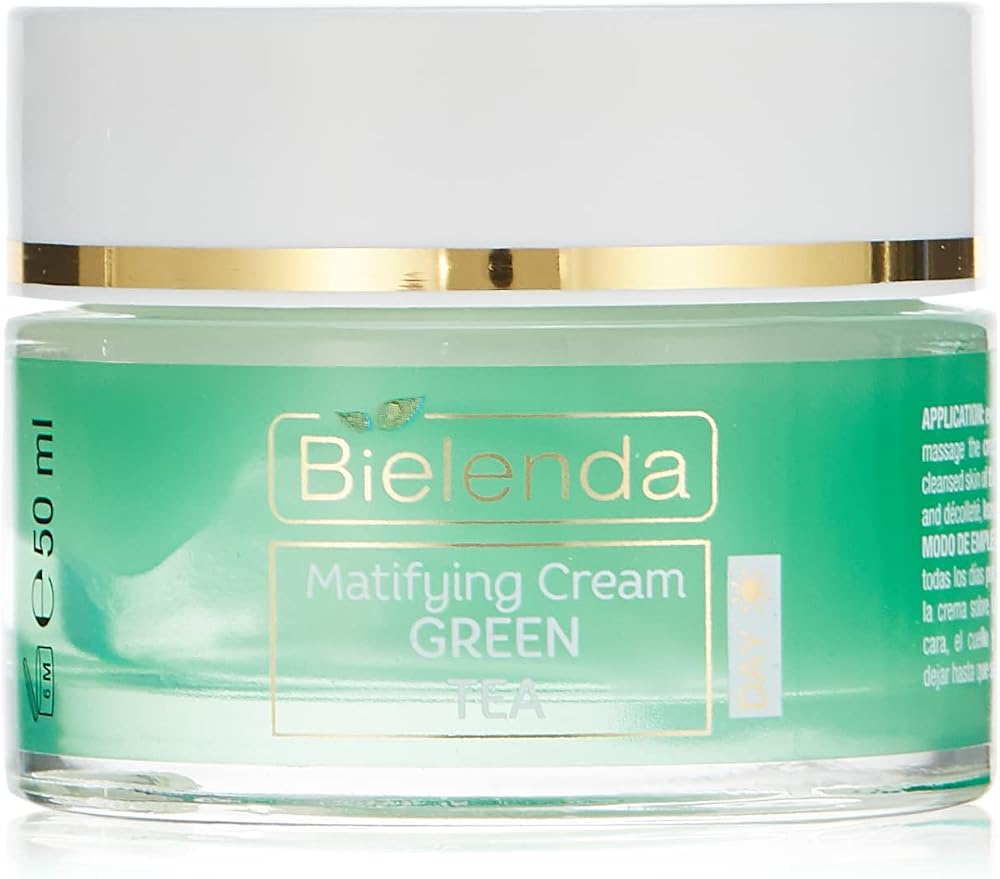 Bielenda Green Tea Mattifying Normalising Face Cream Combination Skin Day 50ml