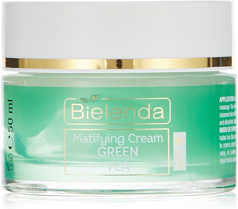 Bielenda Green Tea Mattifying Normalising Face Cream Combination Skin Day 50ml