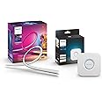 Philips Hue 55" Smart TV Light Strip with Bridge - White and Color Ambiance LED Color-Changing TV BackLight - Sync with TV, Music, and Gaming - Requires Sync Box - Control with Hue App or Voice