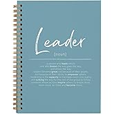OXW Blue Meeting Notebooks for Work, Leadership Gifts Office Work Notebook Journal for Writing Note Taking, Thank You Gifts for Women Men Leader Mentor Boss Manager Principal, 5.5"x8.3"