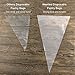 Weetiee Pastry Piping Bags - 16 Inch Disposable Cake Decorating Bags Anti-Burst Cupcake Icing Bags for all Size Tips Couplers and Baking Cookies Candy Supplies Kits -50 Pack.