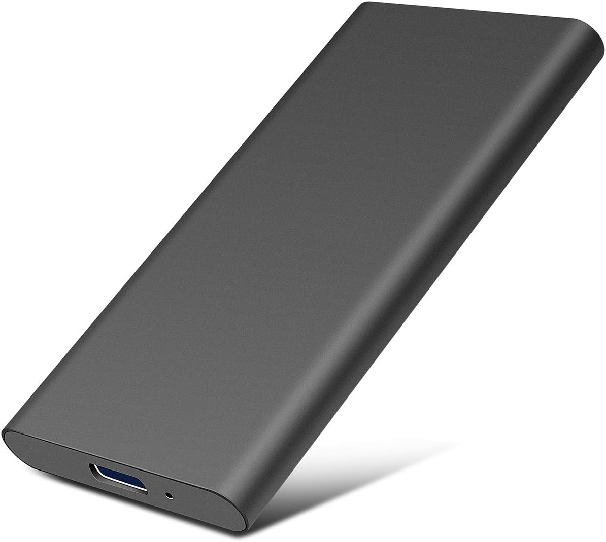 External Hard Drive 2TB Ultra Slim Portable Hard Drive - Portable HDD USB 3.1 Gen 1/Type-C Hard Drive External for PC, Laptop, Mac, One Xbox (2TB, Black)