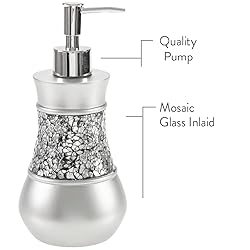 Creative Scents Crackled Glass Silver Bathroom