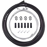 Bestgle Universal Mountain Bike Brake Cable Kit and Housing Set Bicycle Stainless Steel Replacement Wire Tubing Cover Set wit