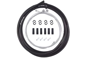 Bestgle Universal Mountain Bike Brake Cable Kit and Housing Set Bicycle Stainless Steel Replacement Wire Tubing Cover Set wit