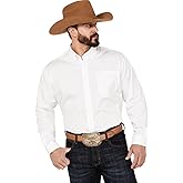 Cinch Men's Classic Fit Long Sleeve Button One Open Pocket Solid Basic