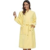 Orrpally Women Kimono Robes Lightweight Terry Cloth Bathrobe Knee Length Bath Robe