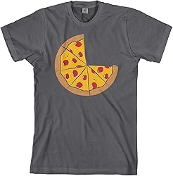 Pizza Pie with 6 Slices | Dad Father Men's T-Shirt